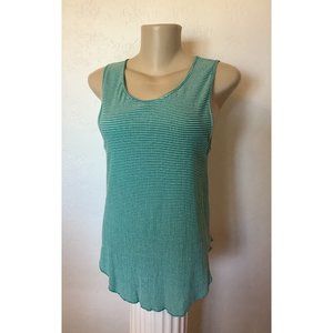 NWT Women's BKE Green & White Striped Tank Top